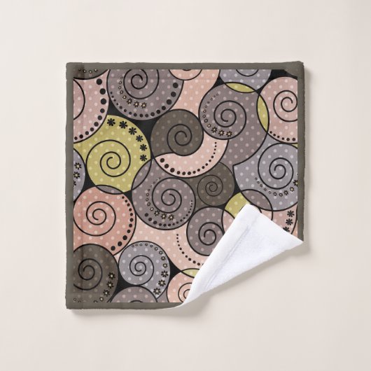 Retro, abstrakt badhandtuch set (Waschlappen)