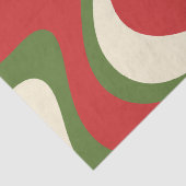 Retro Abstrakt Boho Trippy Christmas Pattern Seidenpapier (Detail)