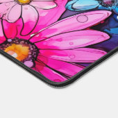 Retro Abstrakt Daisy Blume Schreibtischunterlage (Ecke)