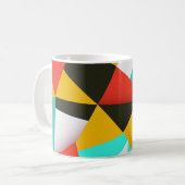 Retro Abstrakt: Farbenfrohe Mischung. Kaffeetasse (Vorderseite Links)