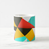 Retro Abstrakt: Farbenfrohe Mischung. Kaffeetasse (Mittel)