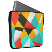 Retro Abstrakt: Farbenfrohe Mischung. Laptopschutzhülle (Vorne Rechts)