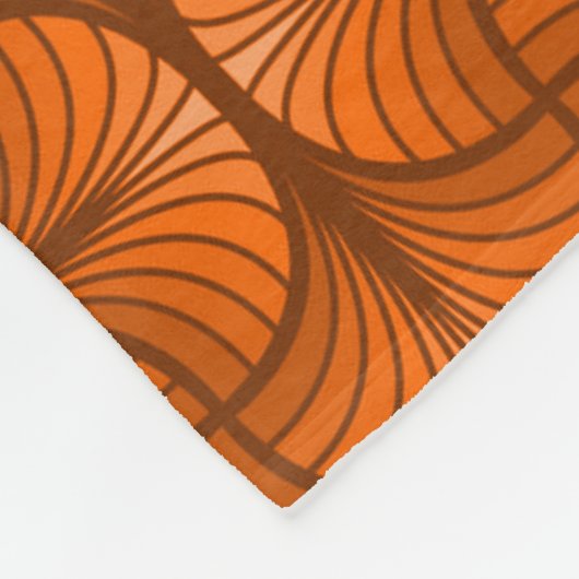 Retro Abstrakt Fleece Blanket (Ecke)