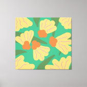 Retro Abstrakt Florals Leinwanddruck (Vorderseite)