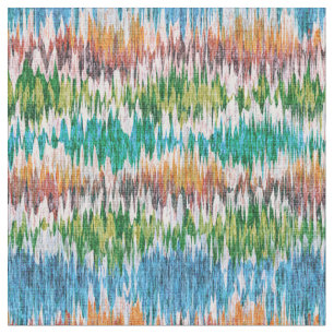 Retro abstrakt gestreiftes Design im Ikat-Stil. Stoff