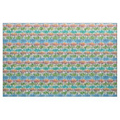 Retro abstrakt gestreiftes Design im Ikat-Stil. Stoff (Fat Quarter (45,7 x 55,9 cm))