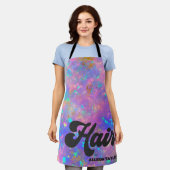 Retro Abstrakt Gold Fire Opal Gemstone Haarstylist Schürze (Getragen)