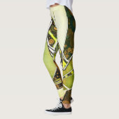 Retro Abstrakt Graffiti Geometric Urban Hand Leggings (Links)