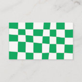 Retro-Abstrakt-grüne Tafel Künstlerisch Visitenkarte (Rückseite)