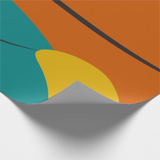 Retro Abstrakt Harmonie Geschenkpapier (Ecke)