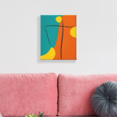 Retro Abstrakt Harmonie Leinwanddruck (Insitu (Wohnzimmer))