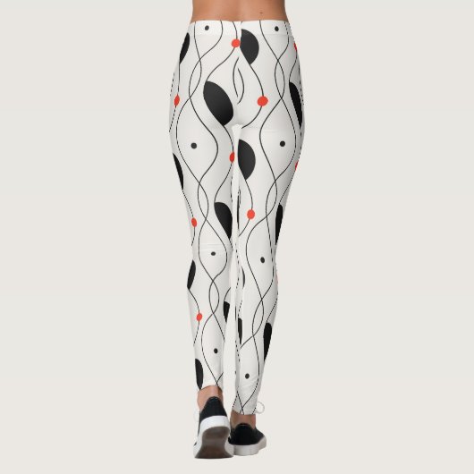 Retro Abstrakt Leggings (Rückseite)