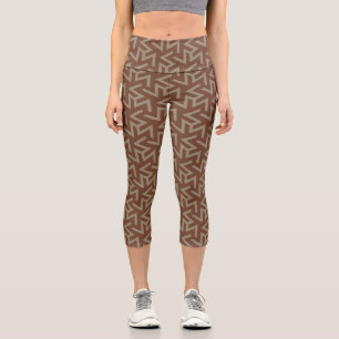Retro Abstrakt Mitte des Jahrhunderts Modernes Mus Capri Leggings