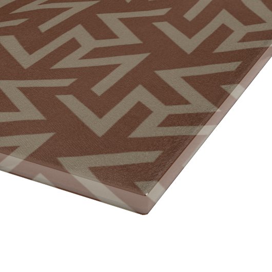 Retro Abstrakt Mitte des Jahrhunderts Modernes Mus Schneidebrett (Ecke)