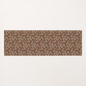 Retro Abstrakt Mitte des Jahrhunderts Modernes Mus Yogamatte (Rückseite (Horizontal))