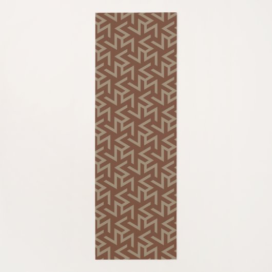 Retro Abstrakt Mitte des Jahrhunderts Modernes Mus Yogamatte (Rückseite)