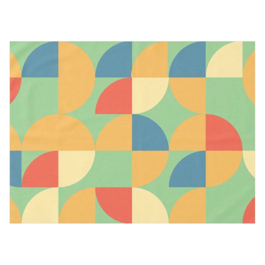 Retro Abstrakt Mitte Jahrhundert skandinavische We Tischdecke (Vorderseite (Horizontal))