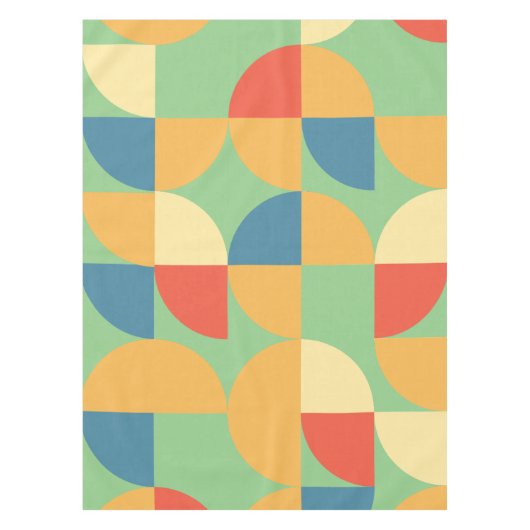 Retro Abstrakt Mitte Jahrhundert skandinavische We Tischdecke (Vorderseite)