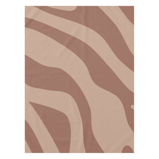 Retro Abstrakt Mocha Mousse 02 Tischdecke (Vorderseite)