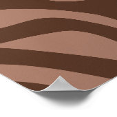 Retro Abstrakt Mocha Mousse 03 Poster (Ecke)