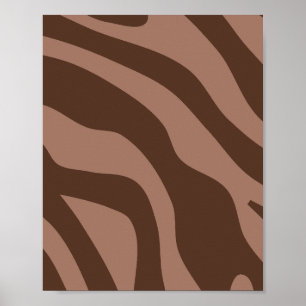 Retro Abstrakt Mocha Mousse 03 Poster