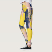 Retro Abstrakt Pinselstrich (8) Leggings (Links)