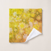 Retro Abstrakt salzige Aquarellmalerei Badhandtuch Set (Waschlappen)