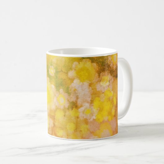 Retro Abstrakt salzige Aquarellmalerei Kaffeetasse (VorderseiteRechts)