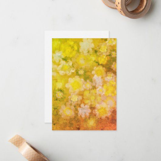 Retro Abstrakt salzige Aquarellmalerei Mitteilungskarte (Vorderseite/Rückseite Beispiel)