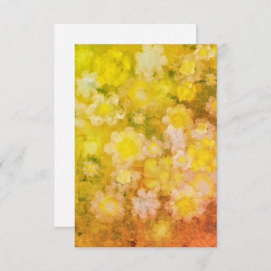 Retro Abstrakt salzige Aquarellmalerei Mitteilungskarte (Vorne/Hinten)