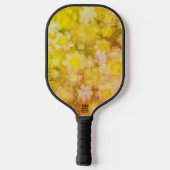 Retro Abstrakt salzige Aquarellmalerei Pickleball Schläger (Rückseite)