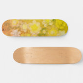 Retro Abstrakt salzige Aquarellmalerei Skateboard (Horizontal)