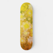 Retro Abstrakt salzige Aquarellmalerei Skateboard (Vorderseite)