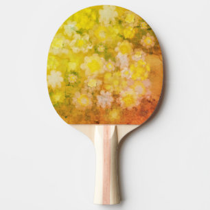 Retro Abstrakt salzige Aquarellmalerei Tischtennis Schläger