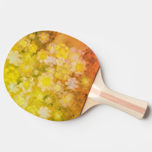 Retro Abstrakt salzige Aquarellmalerei Tischtennis Schläger (Seitenansicht)