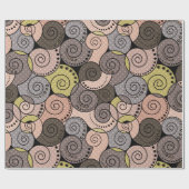 Retro, abstrakt, Spiralen Geschenkpapier (Flach)