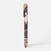 Retro, abstrakt, Spiralen iPhone Hülle (Linke Seite)