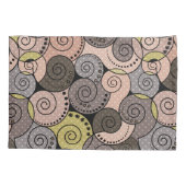 Retro, abstrakt, Spiralen Kissenbezug (Rückseite)