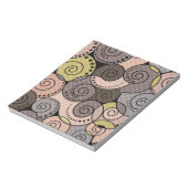 Retro, abstrakt, Spiralen Notizblock (Rotiert)