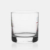 Retro Abstrakt Squares Red Blue Green Yellow MCM Whiskyglas (Links)