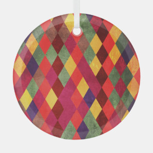 Retro Abstrakt: Vintages Muster Ornament Aus Glas