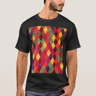 Retro Abstrakt: Vintages Muster T-Shirt
