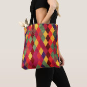 Retro Abstrakt: Vintages Muster Tasche (Von Nahem)