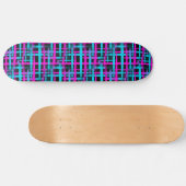 Retro Abstrakt Weave Muster Skateboard (Horizontal)