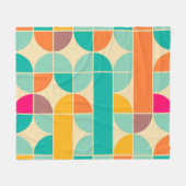 Retro Abstrakt: Zeitloses Nahtloses Design. Fleecedecke (Vorderseite (Horizontal))