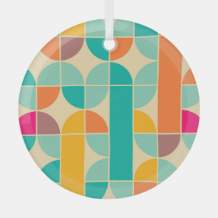 Retro Abstrakt: Zeitloses Nahtloses Design. Ornament Aus Glas