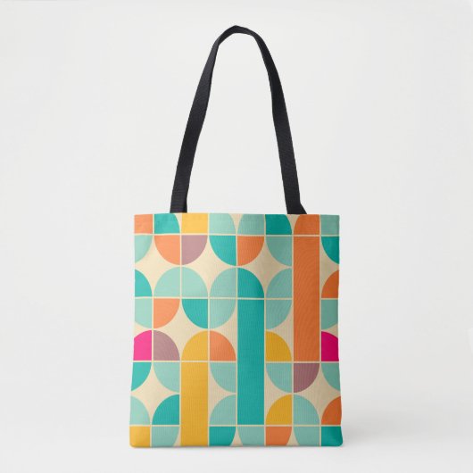 Retro Abstrakt: Zeitloses Nahtloses Design. Tasche (Vorderseite)