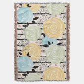 Retro, abstrakte Blume Decke (Vorderseite Vertikal)