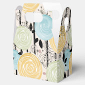 Retro, abstrakte Blume Geschenkschachtel (Geöffnet)