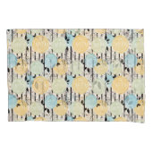 Retro, abstrakte Blume Kissenbezug (Vorderseite)